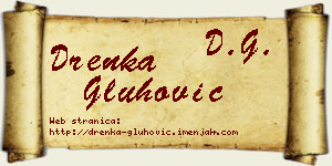 Drenka Gluhović vizit kartica